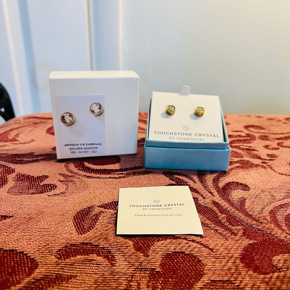 Touchstone Crystal Antique Ice Earrings